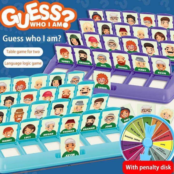 Who Is It Board Game Memory Training Parent-Child Interactive Guessing ...