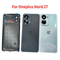 เคสกระจกด้านหลังแบบออริจินอลสำหรับ OnePlus Nord 2T 1+ Nord 2T ฝาหลังปิดโทรศัพท์ปลอกหุ้มช่องหลังกรอบหลังพร้อมเลนส์กล้องถ่ายรูป