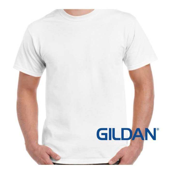 Gildan Premium Cotton Shirts 76000 White | Lazada PH