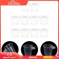 Zecetim 10pcs อาหารนกขนาดเล็กและชามน้ำนกนกแก้วที่สะดวกสบาย