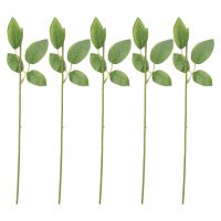 50pcs Artificial Fake Rose Flower Stems For Diy Handmade Bouquet Flower Leaf Vein Wedding Home Decoration