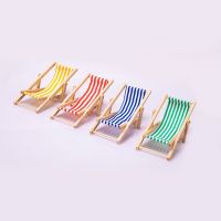 hot【DT】◎✤✼  1PC Lounge for 1/12 Dollhouse Miniature Folding Beach Desktop