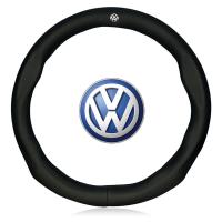 รถพิเศษฝาครอบสำหรับ VW, ดัดแปลง Super ค่าเฉลี่ยพวงมาลัย COVER (เส้นผ่านศูนย์กลาง 38 เซนติเมตร) (สีดำ)