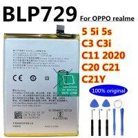 แบตเตอรี่?BLP729 สำหรับ Oppo Realme C3 C3i 5 5i 5S C11 2020 C20 C21 C21Y RMX2020 MX2021 RMX2027 RMX2030 2032/ BLP729/ ความจุ5000MAh+ชุดไขควงถอด