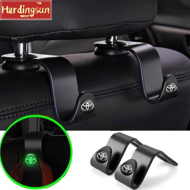Hardingsun [TOYOTA] 2/4Pcs Rear Back Seat Hook Car Hanger Organizer
