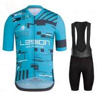 ZZOOI LEGION OF LOS ANGELES  Summer Cycling Jersey Short Pants Set Breathable MTB Cycling Clothing Ropa Ciclismo Sportswear Raphaing