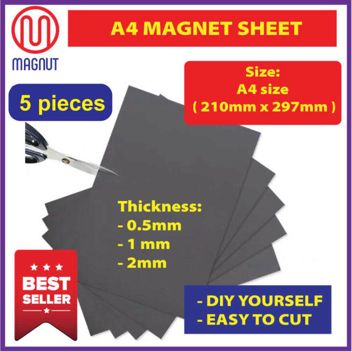 5 pieces A4 Sheet / Thickness 0.5mm / 1mm / 2mm Lazada