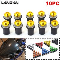 10PC Windscreen Bolt Screw Windshield Screw Kit CNC Windscreen Bolt Kit For YAMAHA FAZER600 MT-03 YZF R25/R3/R125/R15 XP 500/530