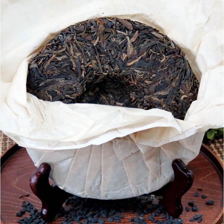 ชาผูเอ๋อร์ดิบหรือเค้กชาแท้นำเข้าจากประเทศจีน-357กรัม-สินค้าพร้อมส่ง