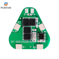 pcbfun 3S Ternary 12.6V พอร์ตเดียวกัน12A ไม่มีแผ่นป้องกันแบตเตอรี่ลิเธียมที่สมดุล