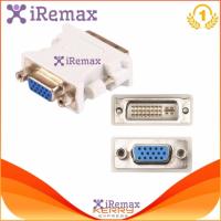 iRemax DVI-I Male 24+5 Pin to VGA Female Video Converter Adapter M/F LCD HDTV