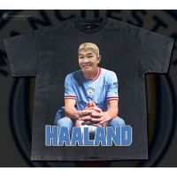 ราคาถูกเสื้อยืดผ้าฝ้าย HAALAND-  Bootleg T-ShirtS-5XL