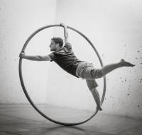 ล้อยิมนาสติกเยอรมัน ห่วงฮูปสำหรับโยคะฟลาย  Gymnastics Cyr Roue Wheel