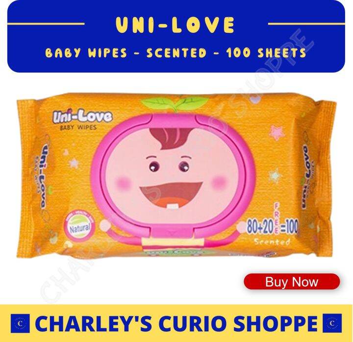 UniLove Scented Baby Wipes 100 sheets | Lazada PH