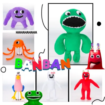 ASM 25Cm Garten Of Banban Plushies ของเล่นตุ๊กตาผ้าพลัชสีเขียวสำหรับแฟนๆและเพื่อนๆเป็นของขวัญที่ตุ๊กตาสัตว์ยัดไส้อย่างสวยงาม