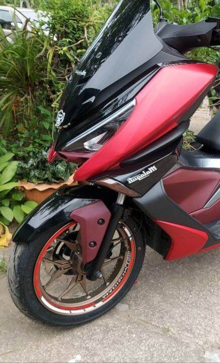 สติกเกอร์ขอบล้อสะท้อนแสงรุ่น NEW Malaguti madison150 ( 1 ชุดติดได้ 2 ...