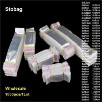 【DT】 hot  Stobag 1000pcs Wholesale Transparent Cellophane Self-adhensive Bags Long Plastic Gift Jewelry Pen Packaging Seal Pouches Favors