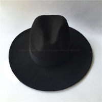 MJ ไมเคิลแจ็คสันหมวก Billie Jean หมวกอันตรายคลาสสิก Fedora สีดำหมวกหมวกปาร์ตี้เครื่องแต่งกาย P Rop #1BLJD0101