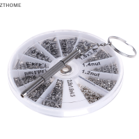 ZTHOME 600pcs Tiny SCREWS NUT + ไขควงนาฬิกาแว่นตาแว่นตาซ่อมชุดเครื่องมือใหม่