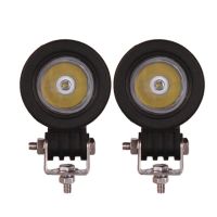 ไฟหน้ารถ10W Led 1คู่12V 24V สปอตโคมไฟฟลัดไลท์อุปกรณ์เสริมไฟฉายไฟตัดหมอก Atv รถบรรทุก Suv เกวียนแสงค่าย