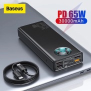 Sạc dự phòng Baseus 65W PD 30000mah sạc nhanh dùng cho smatphone
