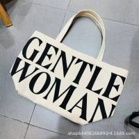 กระเป๋าผ้า Gentlewomen กระเป๋าสะพายข้าง กระเป๋าสะพายไหล่ กระเป๋าผ้าราคาถูก tote bag