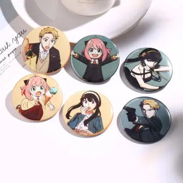 58MM One Piece Cosplay Anime Badge Button Pin Brooch Badges