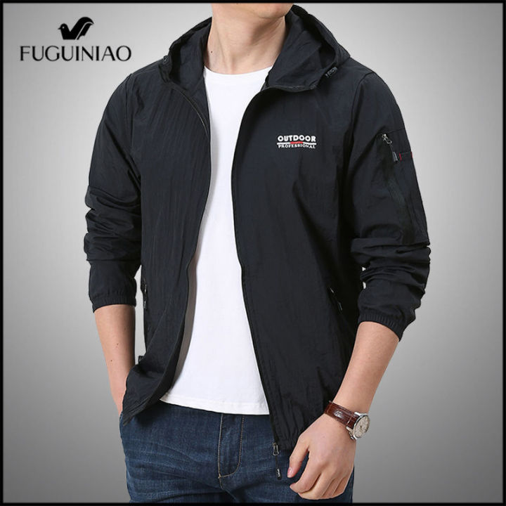 fuguiniao-ฤดูร้อนแจ็คเก็ตบางสนามเดินป่าภูเขาแจ็คเก็ต-windproof-คลุมด้วยผ้าแจ็คเก็ตแห้งเร็ว