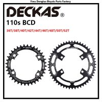 Deckas 110S สำหรับจักรยานเสือหมอบโซ่ BCD 36T 38T 40T 42T 44T 46T 48T 50T 52T สำหรับ Shimano R4700 R7000 R9100 R8000ชุดข้อเหวี่ยง