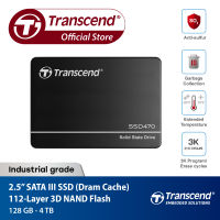 SSD470K 128GB / 256GB / 512GB / 1TB / 2TB : SATA III (Industrial Product)Transcend -รับประกัน 3 ปี มีใบกำกับภาษี