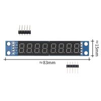 10PCS/LOT MAX7219 Led Module 8-Digit 7 Segment Digital LED Display Tube MCU 100 new original