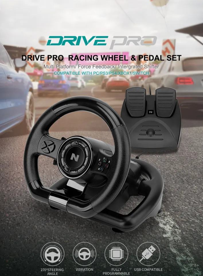 NiTHO DRIVE PRO® V20 Gaming Racing Wheel Car Sim 180 Degree Race