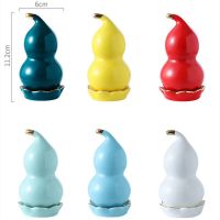 (Gold Seller) Nordic Creative Gourd Toothpick Holder Household Ceramic Container For Toothpicks Living Room Cotton Swab Box Kitchen Supplies