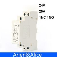 CT1 20A 2P 24V 20แอมป์50/60HZ ราง Din บ้าน Ac แบบแยกส่วน1NC 1NO