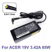 เครื่องชาร์จอะแดปเตอร์ AC มม19V 3.42A 65W 5.5*1.7เหมาะสำหรับ Acer Aspire 5315 5630 5735 5920 5535 5738 6920 7520พลังงานแล็ปท็อปโน้ตบุ้คซัพพลาย