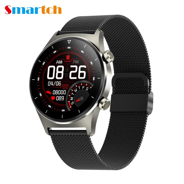 ใหม่ล่าสุด Smart Watch E13ผู้ชายกีฬา S Mart W Atch GPS สนับสนุน Pedometer จอกลมบลูทูธนาฬิกา