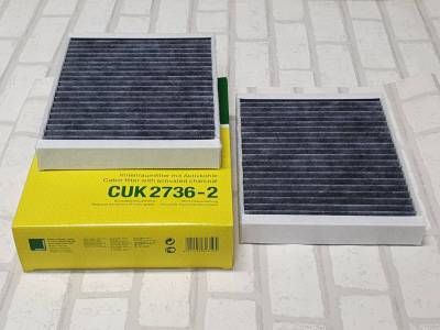 กรองแอร์ ชาโคล   BMW  Series 5  E39 ( 1995 - 2003 )  ทุกรุ่น  Cabin Air filter Mann CUK2736-2 / CUK 2736-2 d