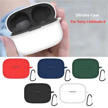 for Sony LinkBuds S Silicone Case CoverSilicone Soft Skin Shockproof Case  With keychian for Sony LinkBuds