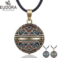 EUDORA Harmony Ball Necklace Vintage Chime Bola Pendant for Women Fashion Jewelry Gift Mexican Pregnancy Ball 45 Chain 3 Style