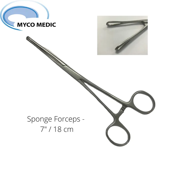 Rampley Sponge Holding Forceps 718cm Sterile Or Normal Packaging Lazada 