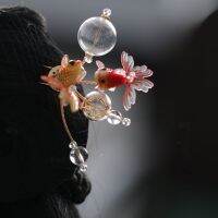 【Creative Dream Works】อุปกรณ์ผมสาว Dollheadwear Corona Perilla Straighthandmade Hanfu Kinomi Goldfish Hairpins Hairclip Sticks
