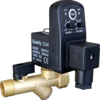 DC24V AC220V/380V 1/2" Automatic Timer Compressor Condensate Drain Timer Solenoid Valve Valves