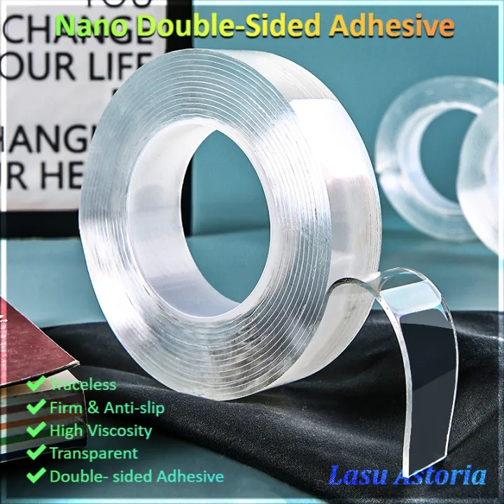 Multifunctional Nano Double Sided Tape Invisible Ultra Thin Transparent High Viscosity Strong Fixed Wall Surface Can Be Washed And Reused Without Fear Of High Temperature 3m Strong Storage Without Nails And Non Porous Photo Wall Nano