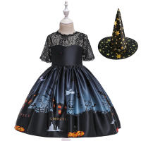 2021 Halloween Christmas Dress Baby Girl Princess Dress Dress+Hat 2PCS Kids Birthday Party Clothes Children New Years Dresses