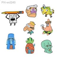 Cartoon Character Baby Pencil Pineapple House Cheese Bird Enamel Brooch Alloy Badge Denim Clothes Bag Pins Cute Jewelry