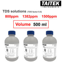 น้ำยามาตรฐาน TDS Solution ค่า 800 1382 1500 ppm(mg/L) สำหรับปรับเทียบ คาลิเบรทเครื่องวัด TDS (500 mL)