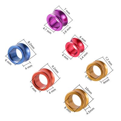 ；【‘； Color Mixing ID 4/4.7/5/6/7/8Mm Birds Aluminum Foot Ring Training Behaviour Tool Outdoor Flying Training Race Identification Tag