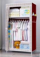 DRAWER .(มี 5 สี) ถูกที่สุด!!! ตู้เสื้อผ้า DIY1บล๊อค [โครงเหล็กเคลือบกันสนิม] ตู้ใส่เสื้อผ้าพับเก็บได้พร้อมผ้าคลุม ตู้เสื้อผ้าNonWoven มีชั้นวาง - A