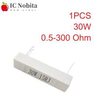 30W 5 Cement Ceramic Resistor Resistance 0.5-300R 1.2 2 2.5 3 4 5 6 8 10 12 15 20 22 25 30 47 50 82 100 120 150 180 200 220 Ohm