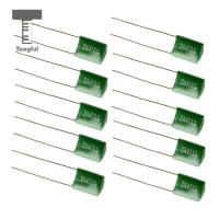 ；‘【； 10PCS Polyester Film Guitars Capacitors Tone For Musical Instruments Guitars Bass Tone Caps Practical 0.047/2A473J Green